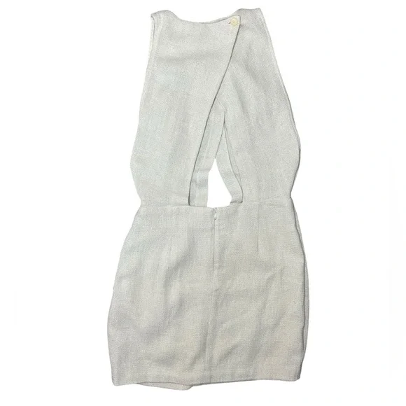 IRO Yasmina White/silver Asymmetrical Cutout
Mini Dress size 6 - Picture 10 of 10